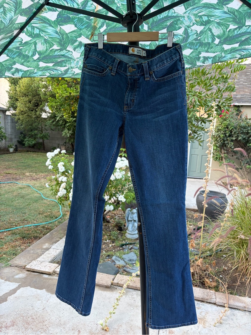 Carhartt Women's Dark Blue Boot Cut Jeans